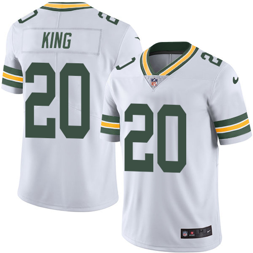 Nike Packers #20 Kevin King White Men's Stitched NFL Vapor Untouchable Limited Jersey - Click Image to Close